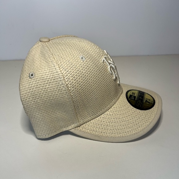 NY Mets New Era 59Fifty Paper Straw BB Cap - Picture 9 of 9